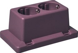 ABB DEKSEL 3611 ROOD MET 2-VOUDIGE WCD GERECYCLED KUNSTSTOF 1SPA007160F9210