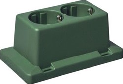 ABB DEKSEL 3611 GROEN MET 2-VOUDIGE WCD GERECYCLED KUNSTSTOF 1SPA007160F9220
