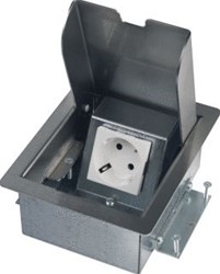OCS VLOERCONTACTDOOS SERVICEBOX 3.0 1X 230V RVS DEKSEL 33.72.156
