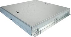 OCS VIA UNIVERSEELDOOS VLOERGOOT DEKSEL: VIERKANT STAAL KANAALBREEDTE: 225-350MM NIVELLEERBEREIK: 51,5-71,5MM