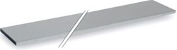 OCS VIA VLOERGOOT VERZONKEN (GESLOTEN) AFMETING (HXBXL): 20,5X350X1990MM STAAL MET 2 COMPARTIMENTEN DEKSEL AFNEEMBAAR