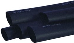 3M MDT KRIMPSLANG MIDDENWANDIG POLYOLEFINE (PO-X) ZWART LENGTE 1000MM TYPE WARMKRIMP BINNENDIAMETER VOOR INKRIMPING 38MM BINNENDIAMETER NA INKRIMPING 12MM KRIMPINTERVAL 3:1 BEDRIJFSTEMP 7000099083