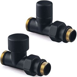 DRL OVUS DESIGNKRAAN EN VOETVENTIEL 1/2 RECHT MAT ZWART 550111
