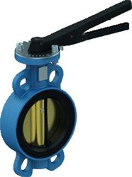UBEL VLINDERKLEPAFSLUITER DRUKTRAP KL FLENS PN 10/16 AANSL WAFER