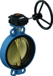 UBEL VLINDERKLEPAFSLUITER DRUKTRAP KL FLENS PN 10/16 AANSL WAFER