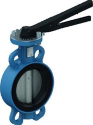 UBEL VLINDERKLEPAFSLUITER DRUKTRAP KL FLENS PN 10/16 AANSL WAFER