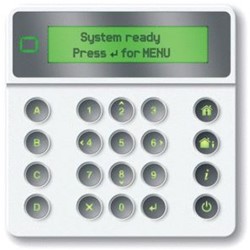 LOBECO LCD KEYPAD VOOR NXG CENTRALES WIT 10000110