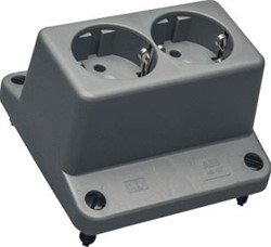 ABB DEKSEL 3640 MET 2-VOUDIGE WCD GRIJS GERECYCLED KUNSTSTOF 1SPA007130F9230