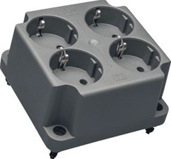 ABB DEKSEL 3640 MET 4-VOUDIGE WCD GRIJS GERECYCLED KUNSTSTOF 1SPA007130F9260