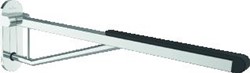 VILLEROY & BOCH VICARE INKLAPBARE HANDGREEP MET SOFT TOUCH-STEUN EN MET EASY-CLICK UITHANGMECHANISME 750MM CHROOM 92171761