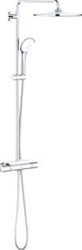 GROHE EUPHORIA SYSTEEM 310 DOUCHESYSTEEM MET DOUCHEKRAAN THERMOSTATISCH MET EUPHORIA HOOFDD. MONO + 110 MASSAGE HANDD. ROND CHROOM 26075001
