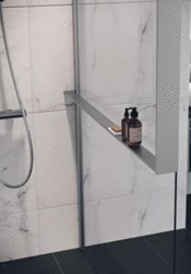 NOVELLINI KUADRA MUURSTEUN AAN DE BINNENKANT MET PLANCHET RECHTS BEVESTIGING MUUR RVS-LOOK R80KUFRI10D-Z