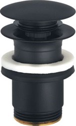 KLUDI BOZZ AFVOERPLUG PUSH OPEN 1 1/4 MAT ZWART 104263900