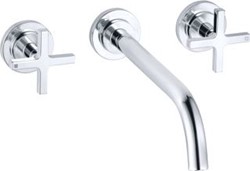 KLUDI NOVA FONTE CLASSIC AFBOUWDEEL VOOR 3-GATS INBOUW WASTAFELKRAAN MET UITLOOP 24CM INCL. INBOUWDEEL CHROOM 201460520
