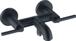 KLUDI NOVA FONTE PURISTIC BADKRAAN MET OMSTEL MET. KOPPELINGEN HOH=15CM MAT ZWART 205403915