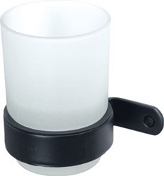 HACEKA IXI ENKELE BEKERHOUDER MAT ZWART RVS 1208555