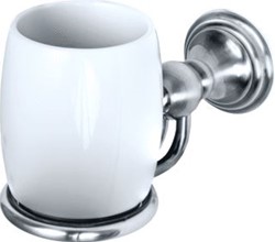 HACEKA ALLURE ENKELE BEKERHOUDER GEBORSTELD RVS KERAMIEK 120 1208436