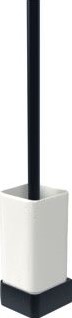 HACEKA ALINE TOILETBORSTELSET ZWART ALUMINIUM KERAMIEK 12086 1208641