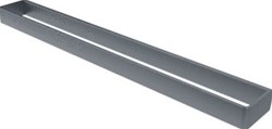 HACEKA ALINE ENKELE HANDDOEKHOUDER GRIJS ALUMINIUM 60CM 1208 1208698