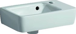 GEBERIT RENOVA PLAN FONTEIN KRAANGAT RECHTS MET OVERLOOP WIT 36X25X14.5CM WIT + KERA TECT 500382018