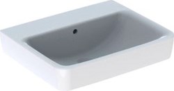 GEBERIT RENOVA PLAN WASTAFEL ZONDER KRAANGAT MET OVERLOOP 55X44X18CM WIT 501634001
