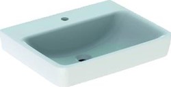 GEBERIT RENOVA PLAN WASTAFEL MET KRAANGAT ZONDER OVERLOOP 60X48X18.5CM WIT + KERA TECT 501637008