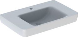 GEBERIT RENOVA PLAN WASTAFEL MET KRAANGAT ZONDER OVERLOOP 75X48X18.5CM WIT 501695001