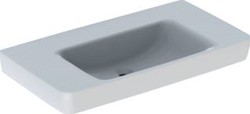 GEBERIT RENOVA PLAN WASTAFEL ZONDER KRAANGAT ZONDER OVERLOOP 90X48X18.5CM WIT 501705001