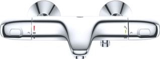 GROHE GROHTHERM 1000 BADTHERMOSTAAT MET OMSTEL S-KOPPELINGEN COOLTOUCH CHROOM 34816003