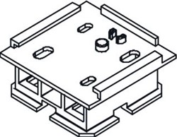 SIEMENS EZU-WB SPACER FOR MOUNTING INTELLIGENT VALVE CONTROLLER BOX ASE4U10E WITH A 25 MM DISTANCE ON THE FLOW SENSOR S55845-Z236