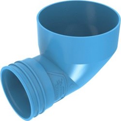 WAVIN PVC VENTIZA EINDST.90 GRADEN BL 125X80 H=50MOF/MOF 3171612085