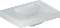 GEBERIT ICON LIGHT FONTEIN 38X28CM ZONDER KRAANGAT LINKS EN ZONDER OVERLOOP KERATECT/WIT 501.831.00.4