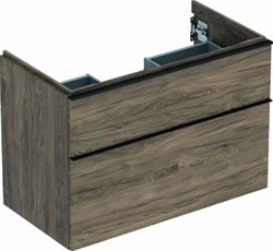 GEBERIT ICON WASTAFELONDERKAST WAND 2X LADEN HXBXD 615X888X476MM NOTEN HICKORY 502.305.JR.1