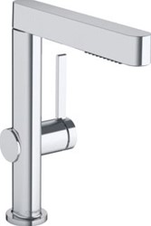 HANSGROHE FINORIS EENGREEPS WASTAFELMENGKRAAN 230 2JET UITTREKBARE VUISTDOUCHE MET PUSHOPEN CHROOM 76063000