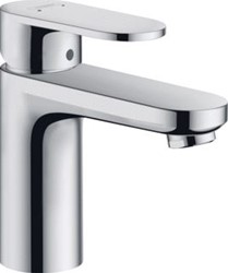 HANSGROHE VERNIS BLEND WASTAFELMENGKRAAN 70 'BRASS' MET POP UP AFVOER MET TREKSTANG CHROOM 71550000