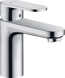 HANSGROHE VERNIS BLEND WASTAFELMENGKRAAN 100 'BRASS' MET POP-UP AFVOER MET TREKSTANG CHROOM 71559000