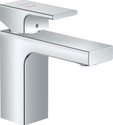 HANSGROHE VERNIS SHAPE COOLSTART WASTAFELMENGKRAAN 100 MET POP-UP AFVOER MET TREKSTANG CHROOM 71594000