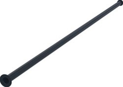 RAMINEX AANSLUITPIJPJE 10MM DIAMETER FLENS 1/2 X FLENS 3/8 500MM LENGTE MAT ZWART 1200055