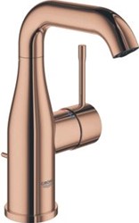 GROHE ESSENCE NEW WASTAFELMENGKRAAN M-SIZE TREKWASTE EENGREEPS 1-GATS 193MM HOOGTE 114MM UITLOOP HOOG DRAAIBAAR WARM SUNSET 24173DA1