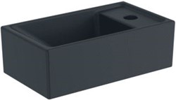 IDEAL STANDARD TEMPO FONTEIN MET KRAANGAT RECHTS ZONDER OVERLOOP 37X21CM MAT ZWART E2112V3