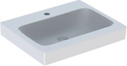 GEBERIT ICON WASTAFEL 1X WASKOM KRAANGAT MIDDEN KERAMIEK 600 X 485 X 155MM (BXDXH) WIT 124062000