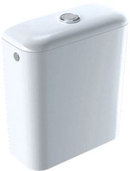 GEBERIT ICON OPBOUWSPOELRESERVOIR DRUKKNOP MET ONDERINLAAT VUILAFSTOTEND 425 X 375 X 145MM (HXBXD) WIT 229420600