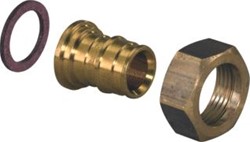 UPONOR QUICK & EASY SCHROEFKOPPELINGVLAKD. 16 MM X 1/2 INCH BI.DR. MESSING MUV QUICK & EASY RING TK 2+5/6+10 BAR