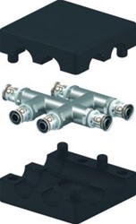 UPONOR KRUISSTUK GEISOLEERD S-PRESS PLUS 16MM X 16MM X 16MM (PERS X PERS X PERS)