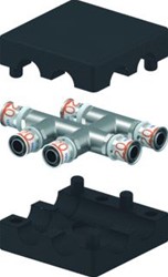 UPONOR KRUISSTUK GEISOLEERD S-PRESS PLUS 20MM X 20MM X 20MM (PERS X PERS X PERS)