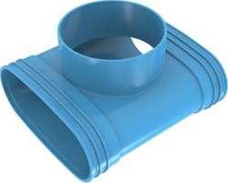 WAVIN PVC VENTIZA T-STUK BL 195X125 H=50 3M 3172819125