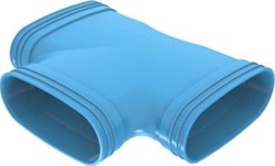WAVIN PVC VENTIZA T-STUK 90 GRADEN BL 195X195 3M 3172219009