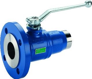 UBEL KOGELAFSLUITER RECHT NOMINALE DIAMETER AANSLUITING 1 DN 40 NOMINALE DIAMETER AANSLUITING 2 DN 40 050.0142