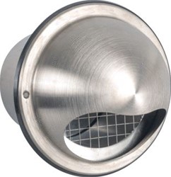 NEDCO RVS BOLROOSTER MET TERUGSLAGKLEP+GROFMAZIG GAAS 100MM 626.050.11