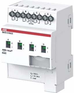 ABB BUSCH JAEGER SCHAKELACTOR BUSSYSTEEM ABB I-BUS KNX SCHAKEL AKTOR PROFESSIONEEL KNX 4-VOUDIG 16 AMPERE ENERGIEFUNCTIE 2CDG110270R0011